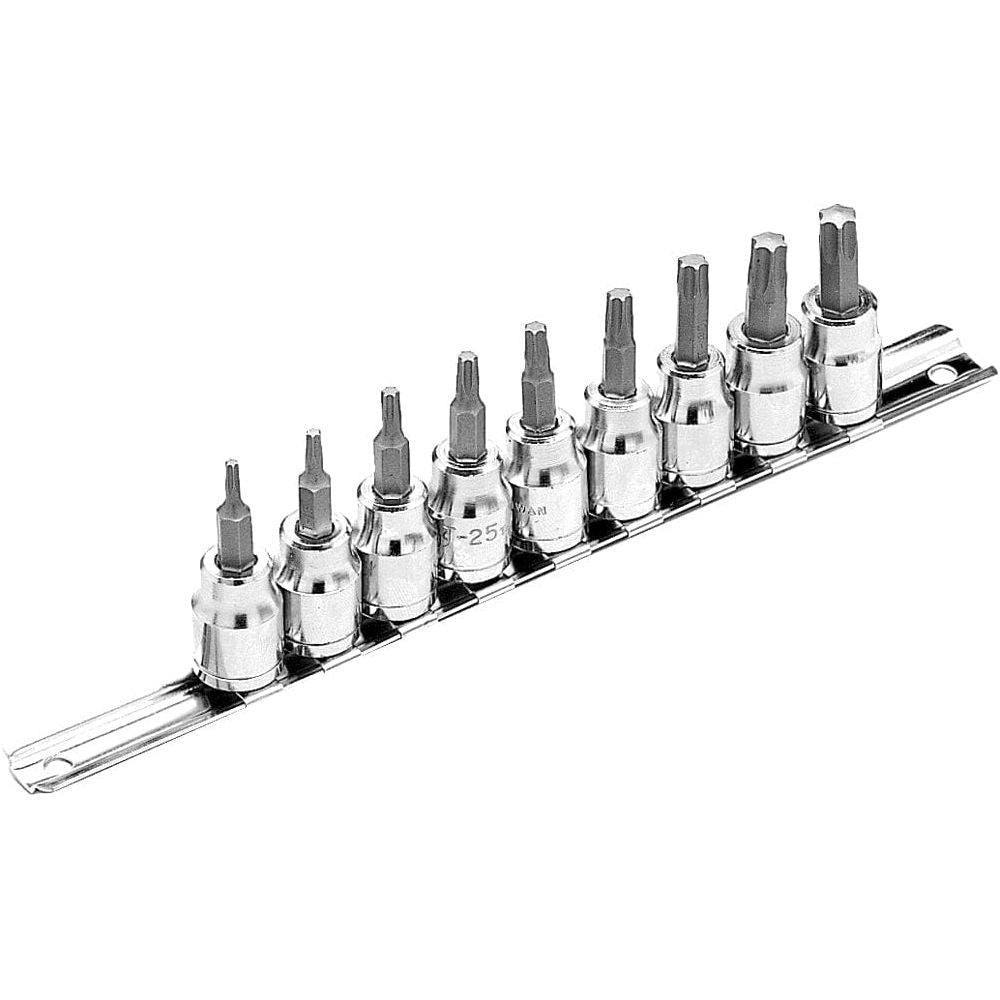9 Pc Star Bit Socket Set by Performance Tool W1178 Hand Tool