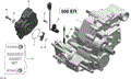 GEAR BOX ASSY AND 4X4 ACTUATOR _45R1502 - 2015 CAN AM OUTLANDER L 500 EFI