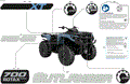 BODY - FEATURE DECALS - 2025 CAN AM OUTLANDER 700 4X4 XT - SCANDI BLUE