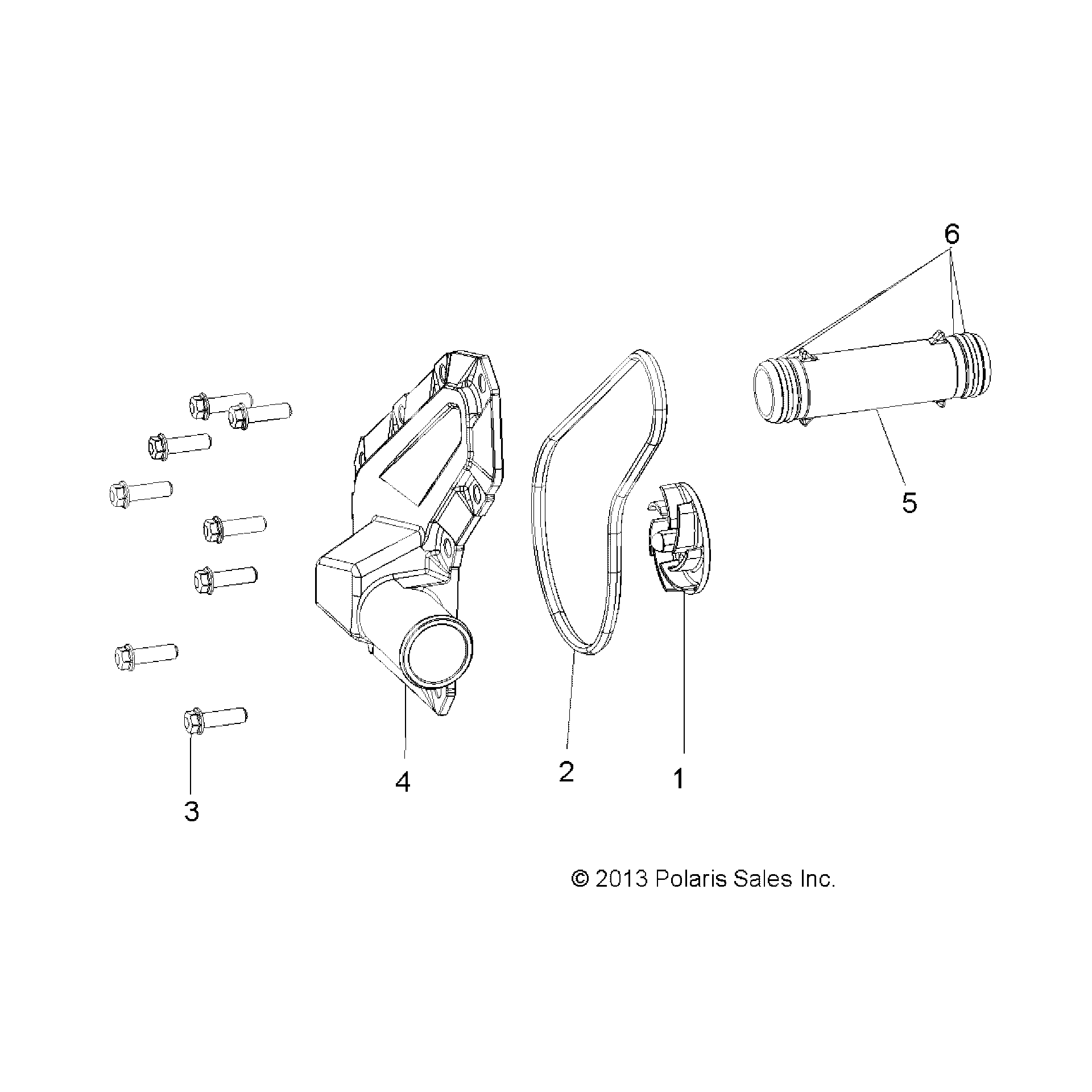 Polaris Schematic | ENGINE: WATERPUMP IMPELLER / COVER Witchdoctors
