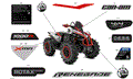 BODY - FEATURE DECALS - 2026 CAN AM RENEGADE 1000R 4X4 X MR EFI - HYPER SILVER