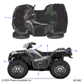 BODY: DECALS GRAPHIC - 2025 POLARIS SPORTSMAN 850 48"