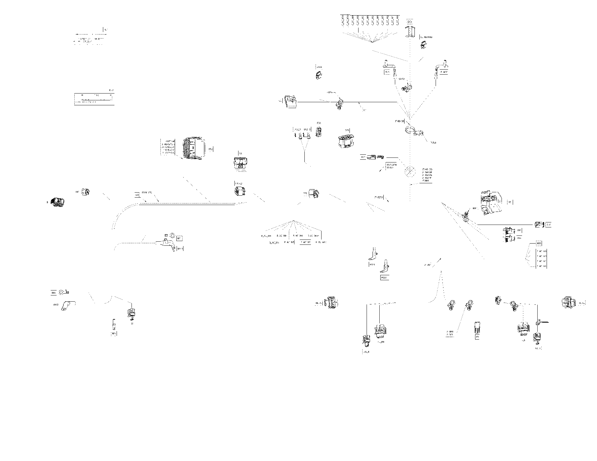 An Image of a Genuine Can-Am Parts Schematic Diagram showing the schematic - ELECTRIC - MAIN HARNESS - 710007148