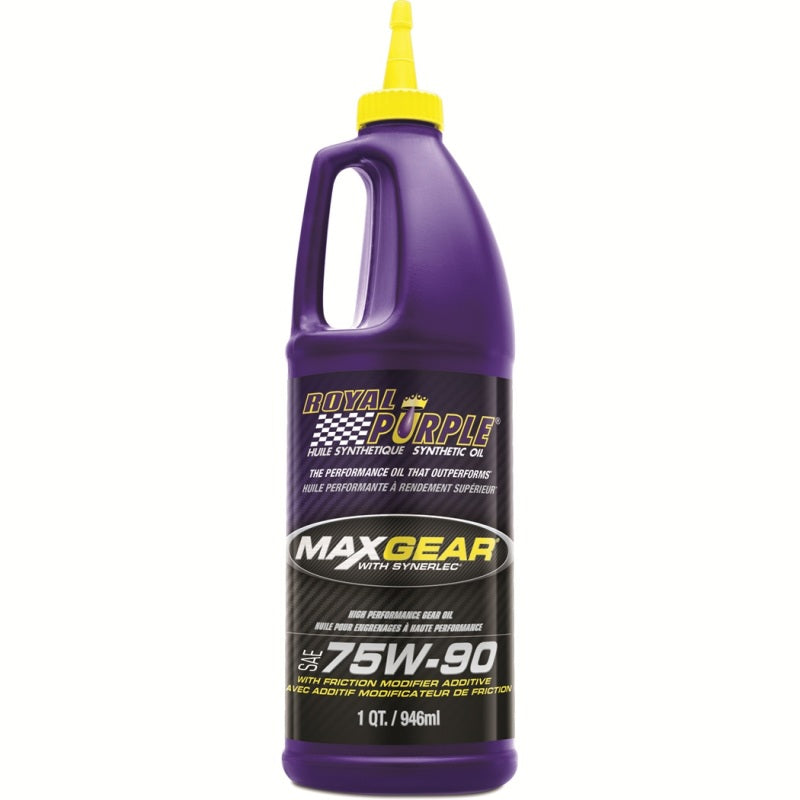 Royal Purple Max Gear Synthetic 75W-90 Gear Oil - 1 Quart for Automotive Transmission and Differentials