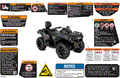 BODY - WARNING DECALS - 2023 CAN AM OUTLANDER 1000R EFI X MR