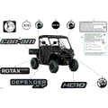 BODY - DECALS - 2025 CAN AM DEFENDER HD10 XT - STEALTH BLACK - 64" WIDTH