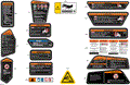 BODY - WARNING DECALS - 2026 CAN AM OUTLANDER 1000R 4X4 XT P - MINERAL GRAY SATIN