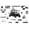 DECALS - HD8 - XT - 2019 CAN AM DEFENDER MAX HD8