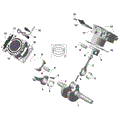 ROTAX - CRANKSHAFT PISTONS AND CYLINDER - 2023 CAN AM MAVERICK SPORT MAX 1000R DPS