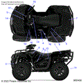 BODY: DECALS - 2022 POLARIS SPORTSMAN 570 EPS EBS ULTIMATE TRAIL 49S