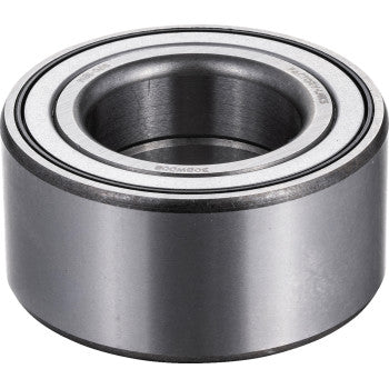 A close-up of the Kawasaki - Suzuki Wheel Bearing Kit Front Left & Right by Factory Links, showing its smooth, polished cylindrical design and inner circular opening with rust and corrosion protection for lasting performance in machinery.