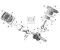 ROTAX - CRANKSHAFT PISTONS AND CYLINDER - 2024 CAN AM OUTLANDER 850 EFI 4X4 XT P - HYPER SILVER