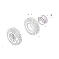 DRIVE - FRONT WHEELS - 2025 CAN AM COMMANDER MAX 1000R EFI X MR - WILDLAND CAMO - 64" WIDTH