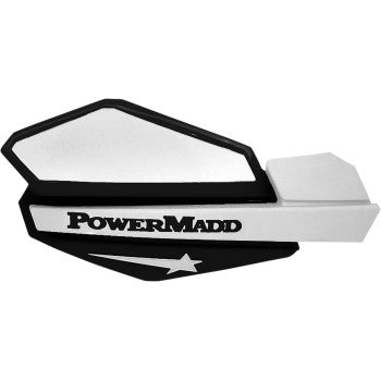 Star Series Hand Guards Black White by Powermadd