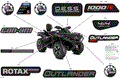 BODY - FEATURE DECALS - 2024 CAN AM OUTLANDER MAX 1000R EFI 4X4 LTD - ASPHALT GREY