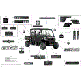 DECALS - HD10 - LONE STAR EDITION - 2019 CAN AM DEFENDER MAX HD10