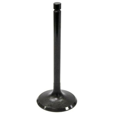 The Honda Sportrax Intake Valve by Bronco, featuring a flat circular base and long straight stem, stands vertically against a white background—an essential metal UTV part for optimal engine performance.
