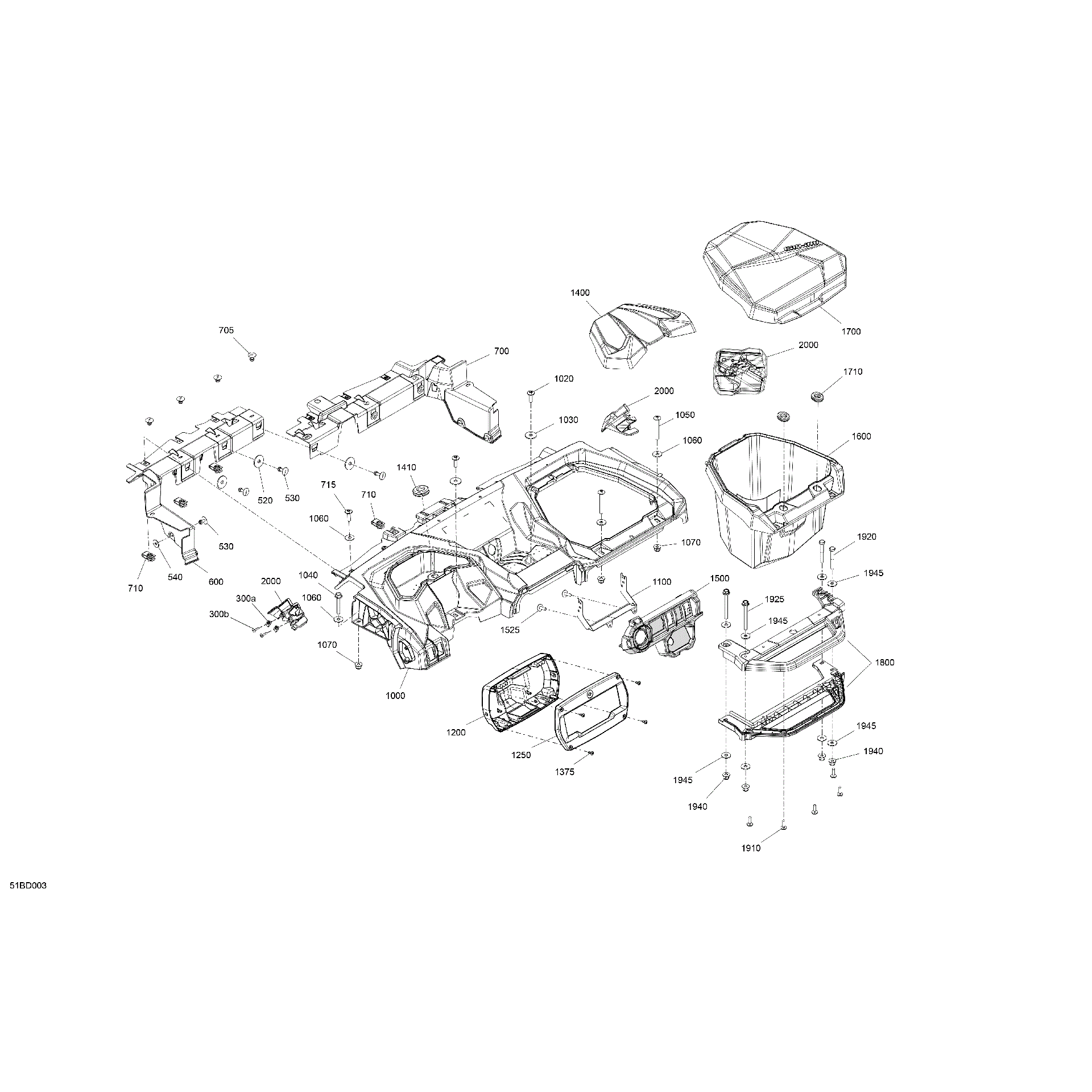 An Image of a Genuine Can-Am Parts Schematic Diagram showing the schematic - CAB INTERIOR - DASHBOARD