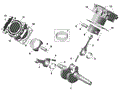ROTAX - CRANKSHAFT PISTONS AND CYLINDER - 2024 CAN AM OUTLANDER MAX 1000R 6X6 EFI XT - BOREAL GREEN