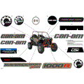 BODY - DECALS - 2023 CAN AM MAVERICK SPORT 1000R X MR