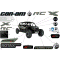 BODY - DECALS - 2026 CAN AM MAVERICK MAX TURBO RR X RC - LOFT GREEN SATIN - 72" WIDTH