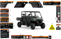 BODY - WARNING DECALS - 2026 CAN AM DEFENDER MAX HD7 - COMPASS GREEN - 62" WIDTH - (2)