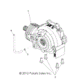 DRIVE TRAIN: FRONT GEARCASE - 2016 POLARIS ACE 900 EFI EPS