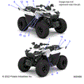 BODY: DECALS WARNING and REFLECTORS - 2023 POLARIS OUTLAW 70 LE