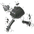 ROTAX - AIR INTAKE MANIFOLD AND THROTTLE BODY - 2026 CAN AM COMMANDER MAX 1000R EFI DPS - COMPASS GREEN - 60" WIDTH
