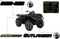 BODY - FEATURE DECALS - 2026 CAN AM OUTLANDER 4X4 EV - DARK WILDLAND CAMO