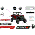 BODY - DECALS - 2025 CAN AM COMMANDER 1000R EFI XT - FIERY RED METALLIC - 64" WIDTH