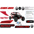 BODY - DECALS - 2024 CAN AM MAVERICK TURBO RR X RC 72 INCH - HYBRID WHITE PEARL - 72" WIDTH