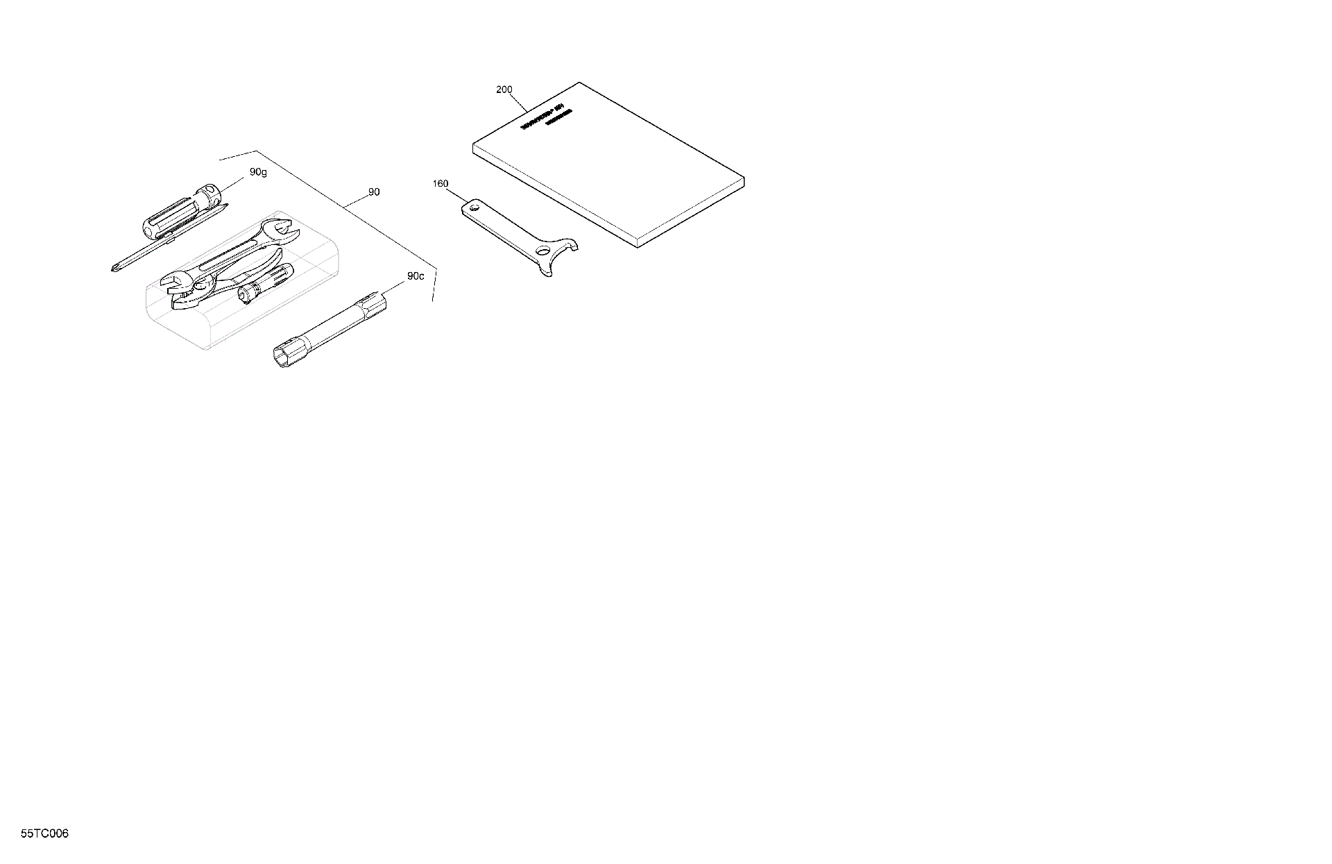 An Image of a Genuine Can-Am Parts Schematic Diagram showing the schematic - BODY - FRONT STORAGE TRAY