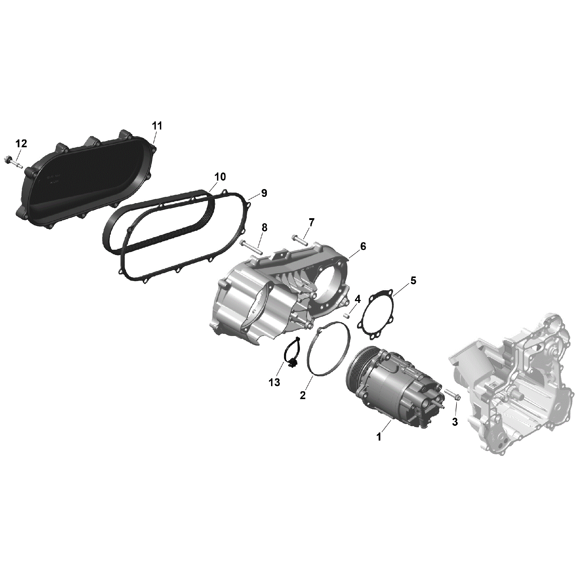 An Image of a Genuine Can-Am Parts Schematic Diagram showing the schematic - ROTAX - HVAC