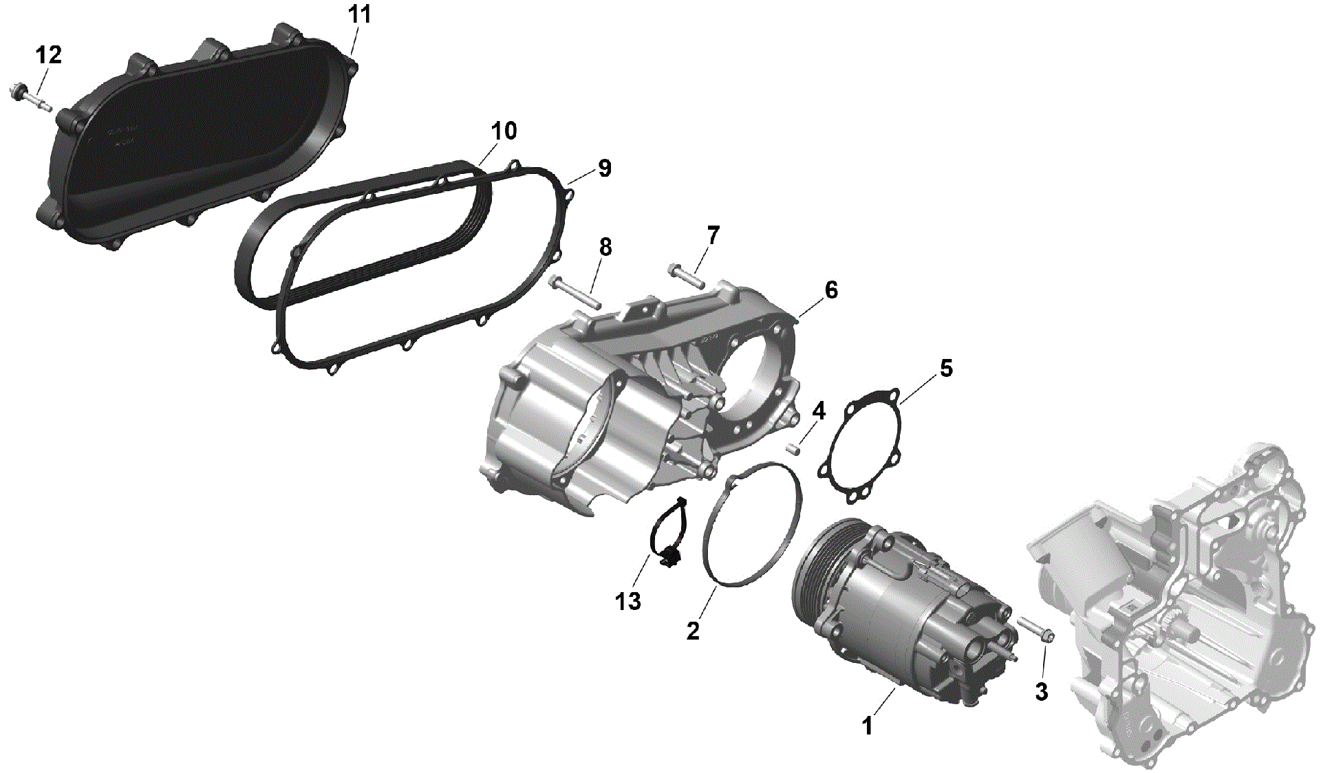 An Image of a Genuine Can-Am Parts Schematic Diagram showing the schematic - ROTAX - HVAC