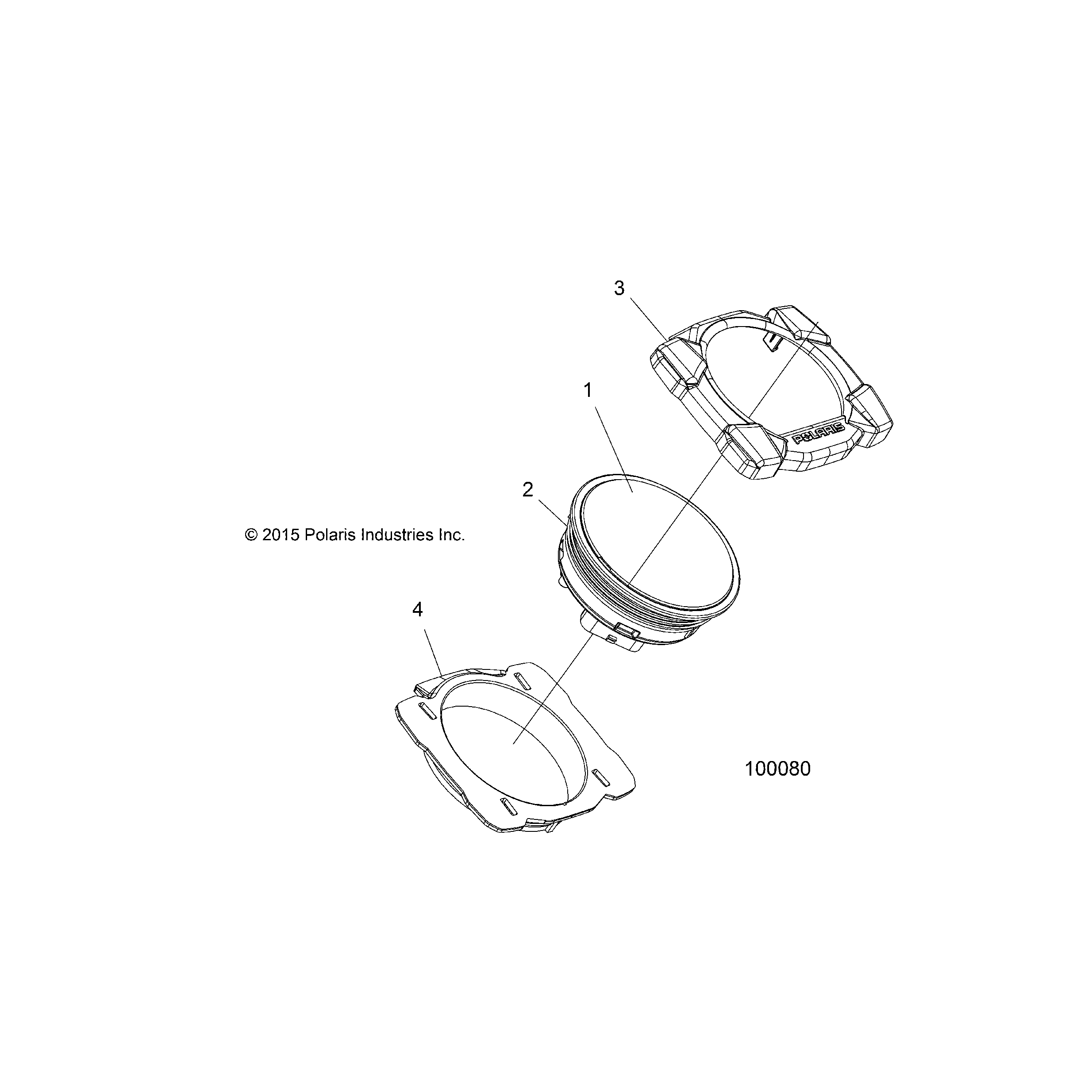 An Image of a Genuine Polaris Parts Schematic Diagram showing the schematic - ELECTRICAL: GAUGES and INDICATORS - 2016 POLARIS SCRAMBLER XP 1000