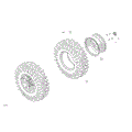 DRIVE - FRONT WHEELS - 2024 CAN AM COMMANDER 1000R EFI X MR - WILDLAND CAMO - 64" WIDTH