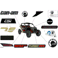 BODY - DECALS - 2023 CAN AM MAVERICK TURBO RR X DS