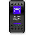 Rocker Switch Roof Light Blue by Moose Offroad
