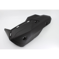 Matte black plastic right hand guard with angular design and mounting holes for CFMOTO ATV.
