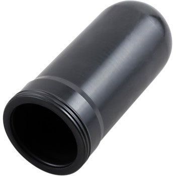 A black, cylindrical metal Shock Reservoir Bladder (46 mm x 103 mm) for KYB by Race Tech, with a threaded open end, is shown on a white background.