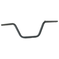 Mist silver and black offroad ATV handlebar with angular bends and textured grips.