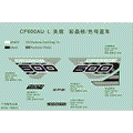 DECAL KIT (FOR CRYSTAL ORANGE& INJECTED BLUE VEHICLE - 2019 CFMOTO CFORCE 600