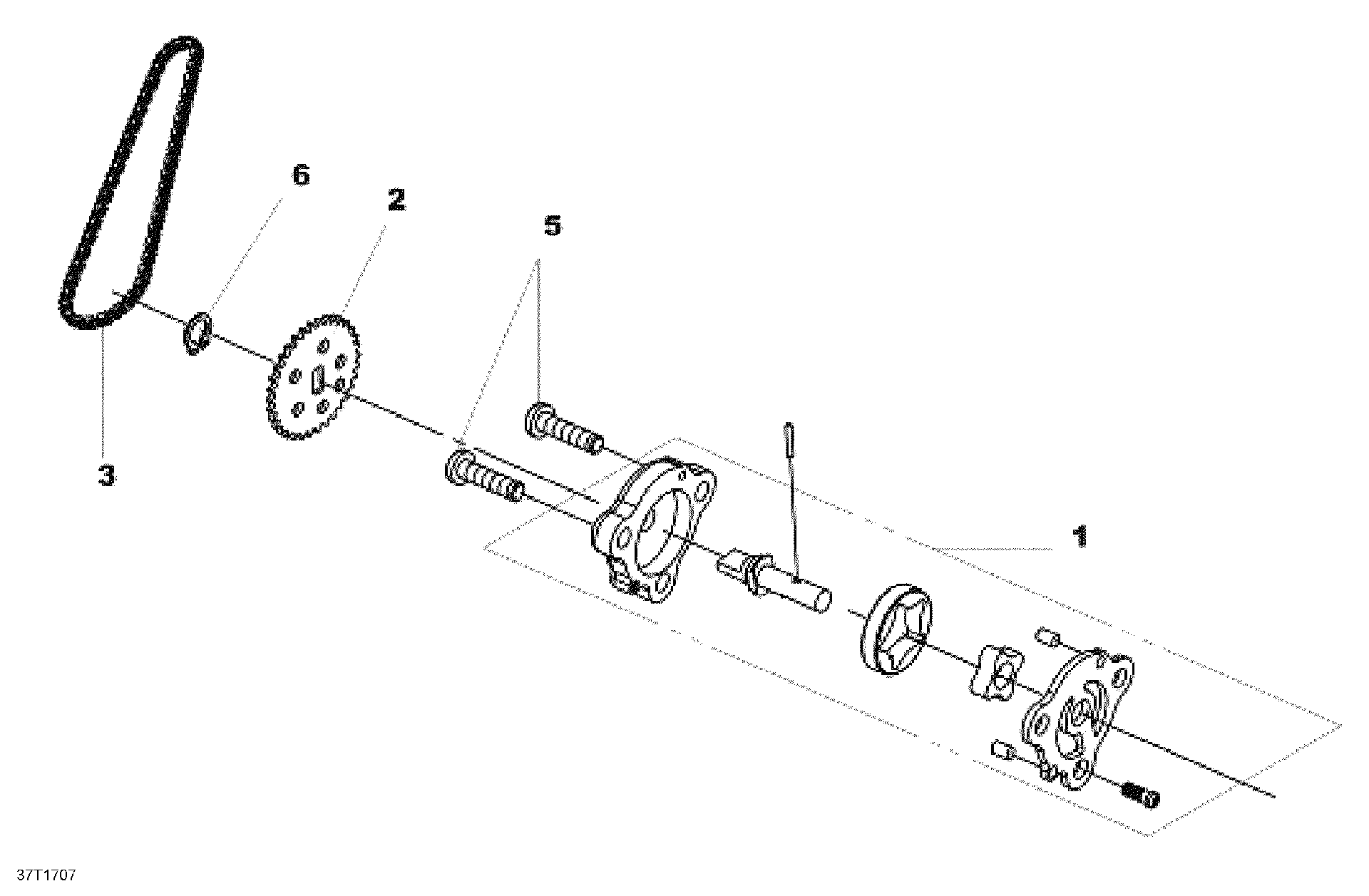 An Image of a Genuine Can-Am Parts Schematic Diagram showing the schematic - OIL PUMP
