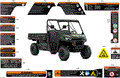 BODY - WARNING DECALS - 2025 CAN AM DEFENDER PRO HD10 XT - STEALTH BLACK - 64" WIDTH CALI
