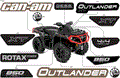BODY - FEATURE DECALS - 2018 CAN AM OUTLANDER 4X4 XT 850 EFI - BREAK UP COUNTRY