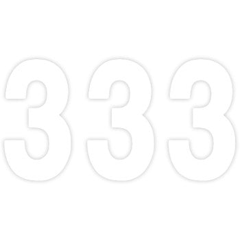 Pro Number 3 White 7" by Factory Effex