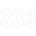 Pro Number 3 White 7" by Factory Effex