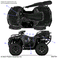 BODY: DECALS GRAPHIC - 2025 POLARIS SPORTSMAN 570 HUNTER EDITION