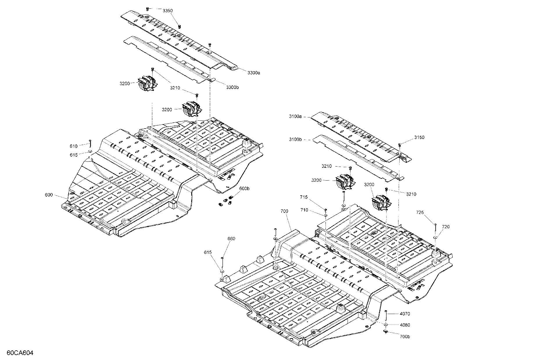 An Image of a Genuine Can-Am Parts Schematic Diagram showing the schematic - CAB INTERIOR - FLOOR
